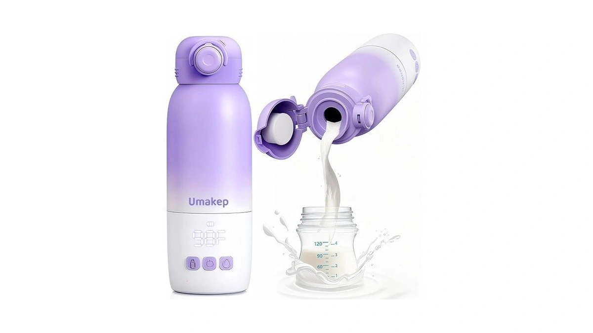 Portable Bottle Warmer For Travel - 12oz Cordless Milk Warmer,