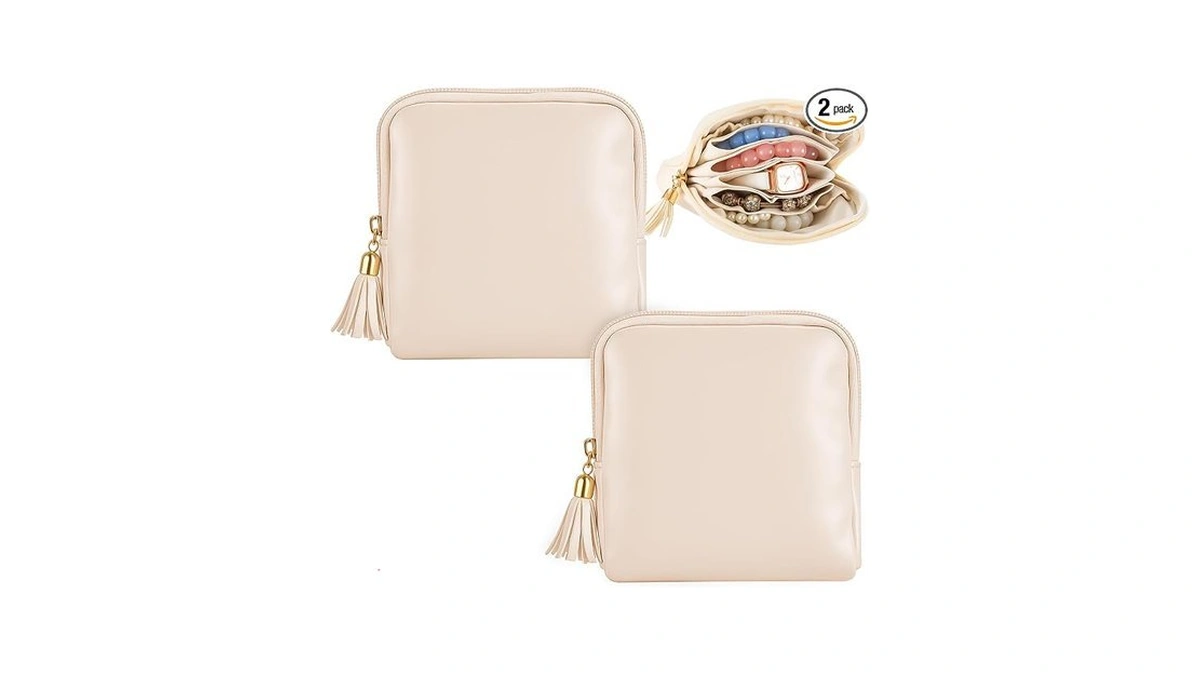 2 Pcs Small Travel Jewelry Case Bridesmaid Gift For Bachelorette