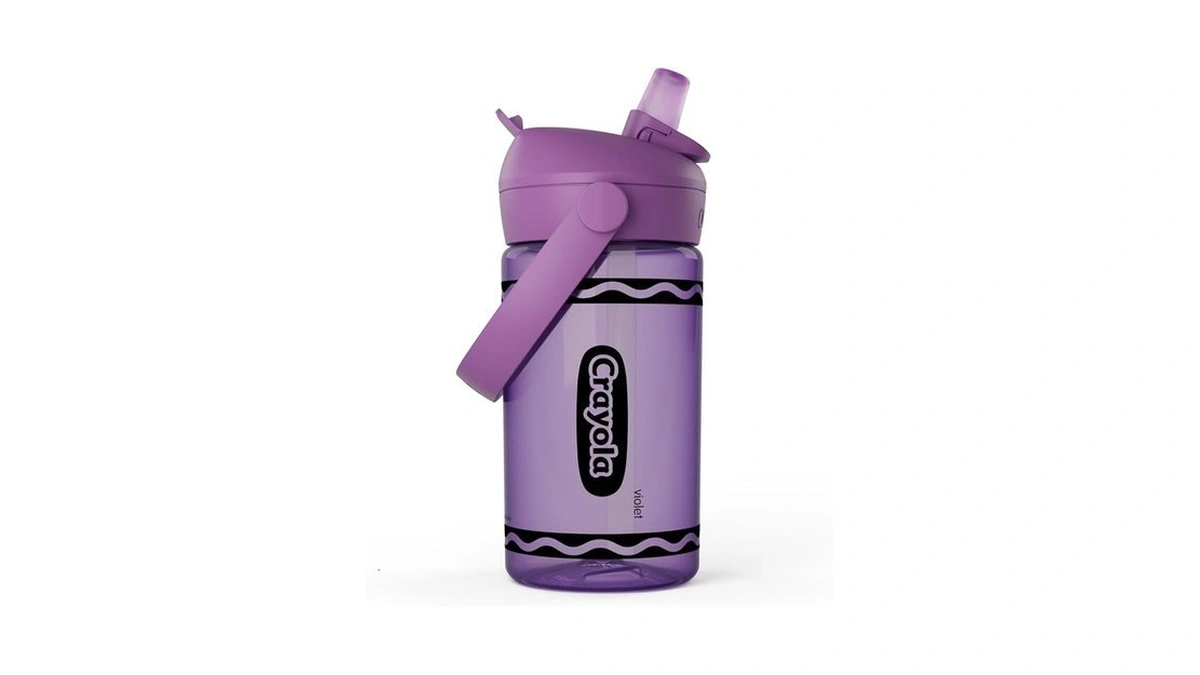 Camelbak Crayola Flip Straw Kids Water Bottle With Bite Valve,