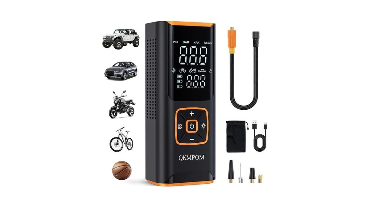Tire Inflator Portable Air Compressor, 6x Faster 180 Psi Cordless