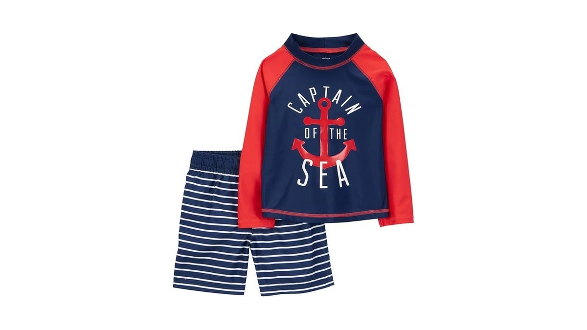 Simple Joys By Carter's Toddler Boys 2-piece Swimsuit Trunk And