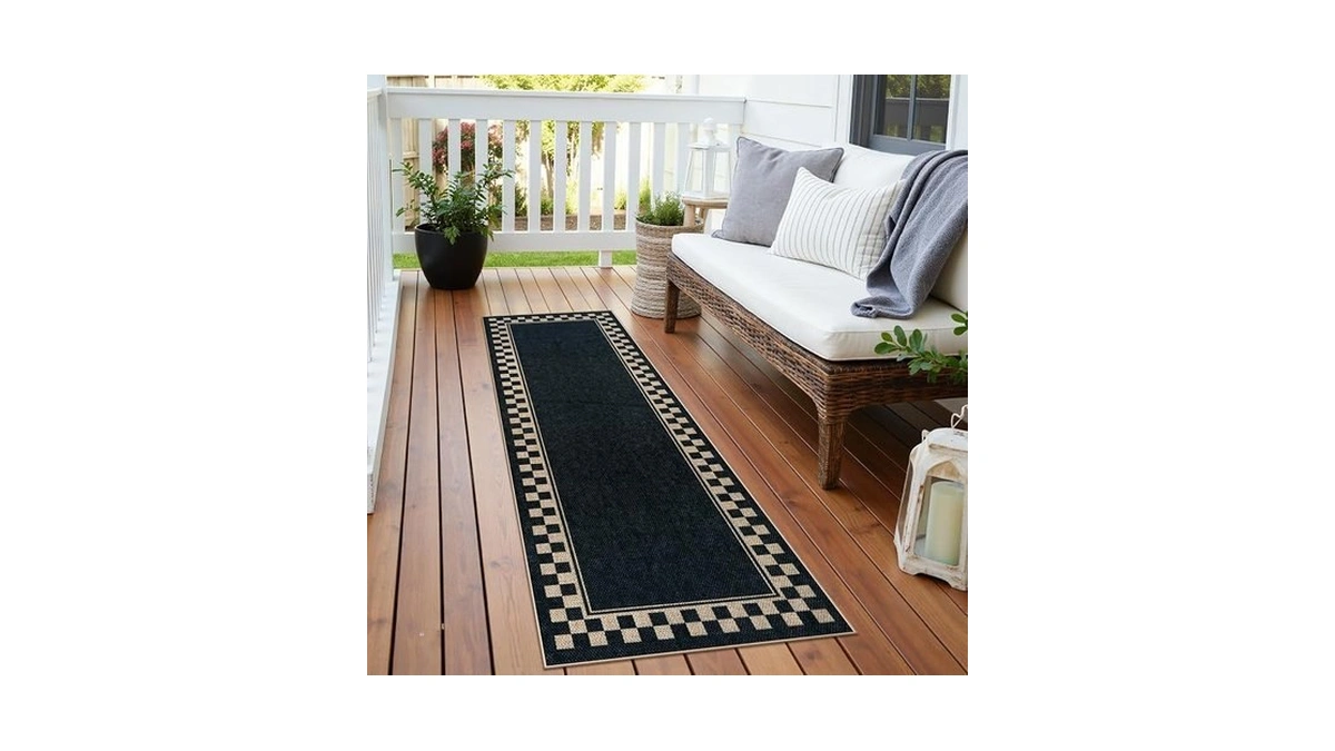 Ojia Easy Jute Runner Rug, 2x6 Kitchen Runner Washable Rug