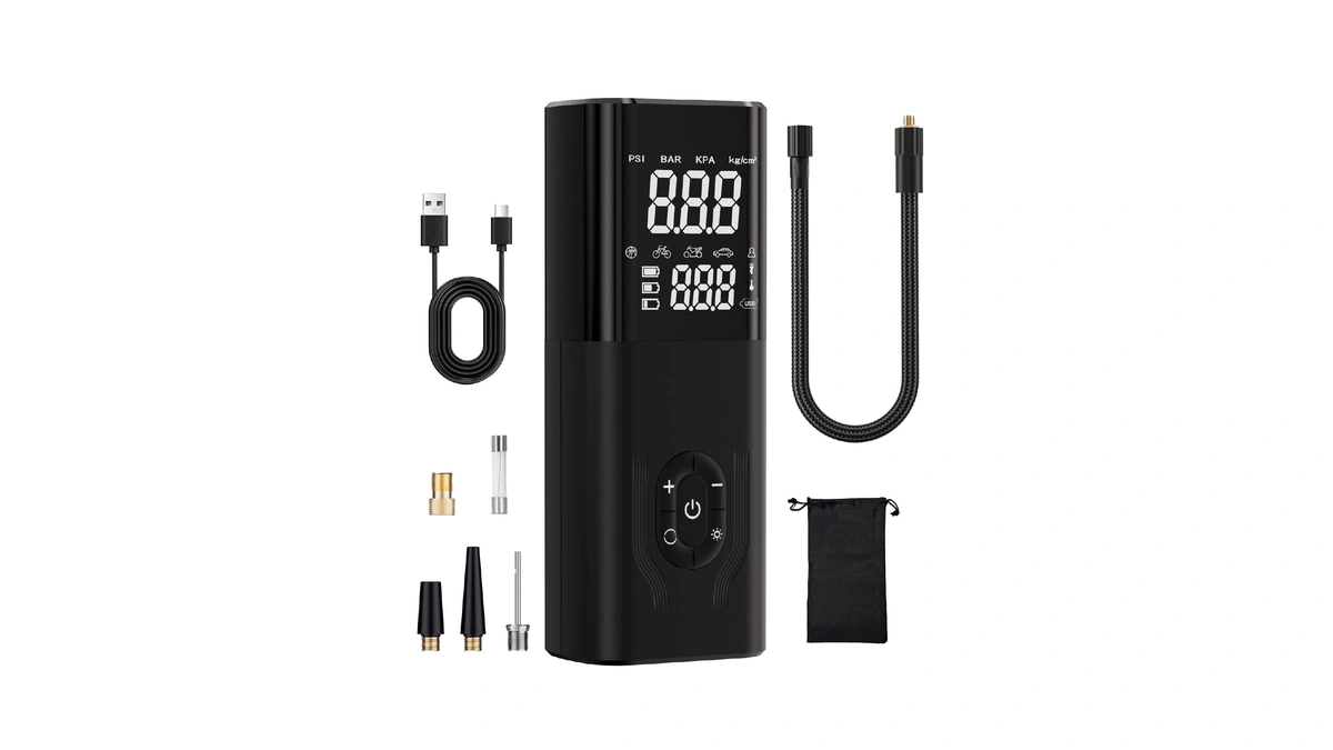 Tire Inflator Portable Air Compressor, 180psi Air Pump For Car,