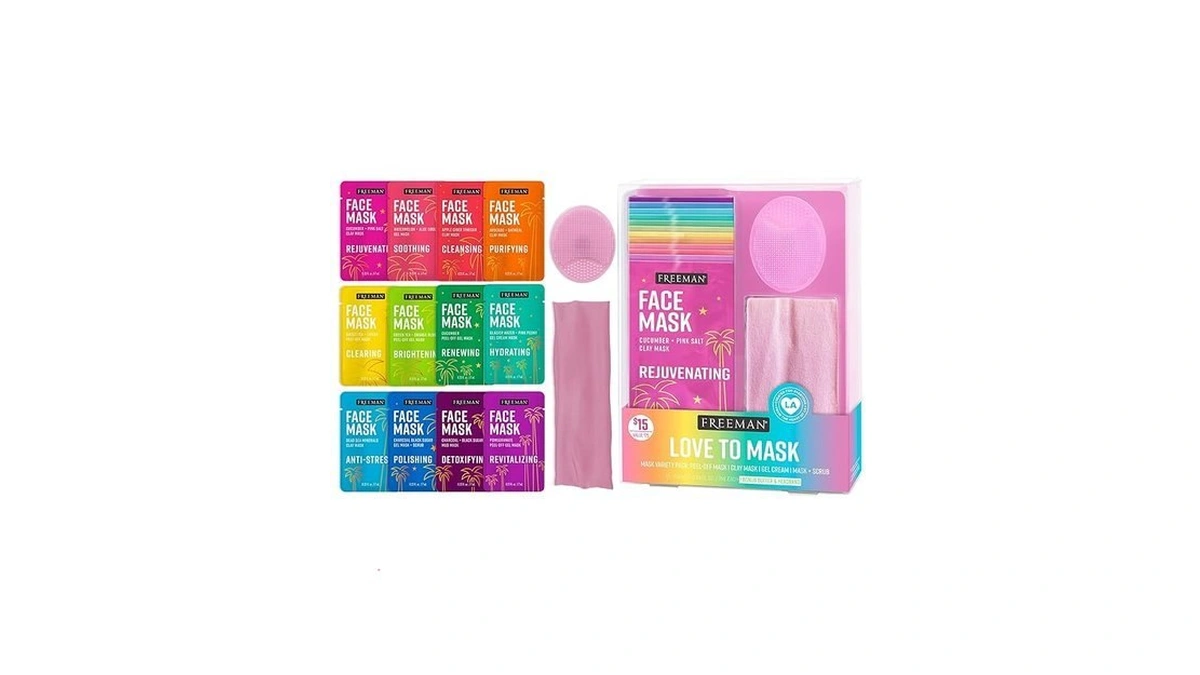 Freeman 14 Piece Love To Mask Variety Pack, Facial Masks