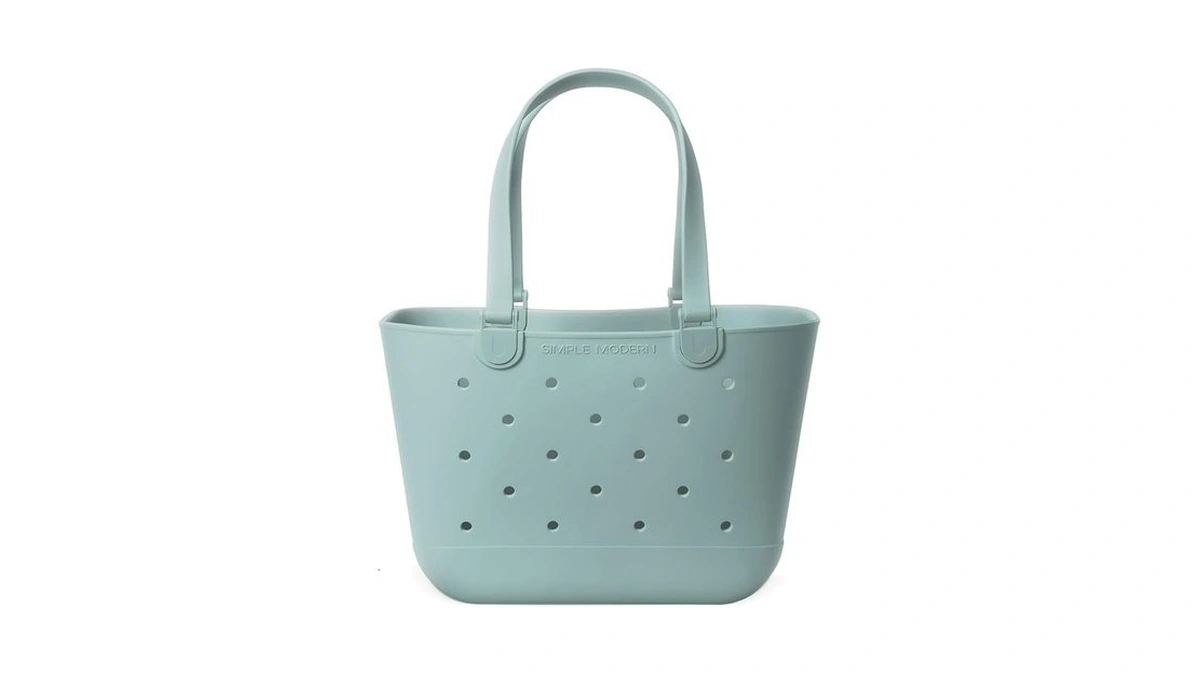 Simple Modern Large Beach Bag | Waterproof Getaway Rubber Tote