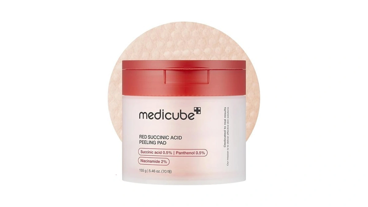 Medicube Toner Pads Red Succinic Acid Panthenol Facial Peeling Pad
