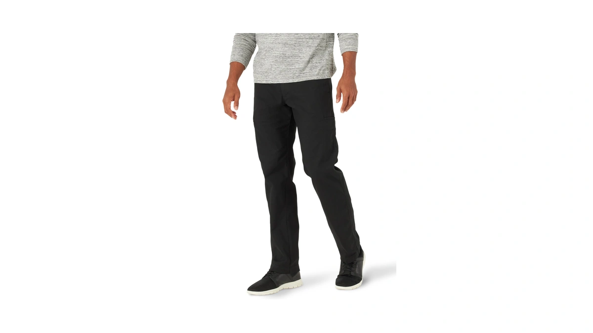 Lee Men's Extreme Motion Canvas Cargo Pant Black 33w X