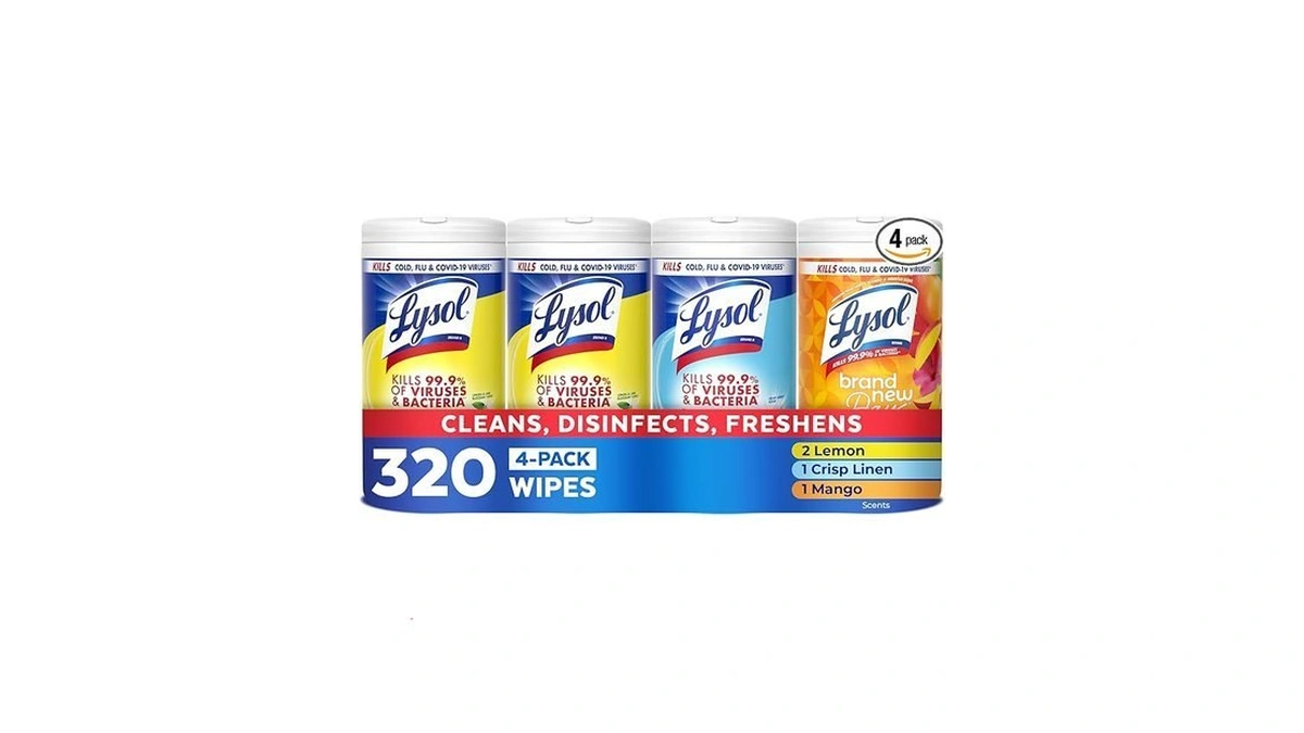 Lysol Disinfecting Wipes, All Purpose Cleaner, Multi-surface Antibacterial Cleaning Wipes,