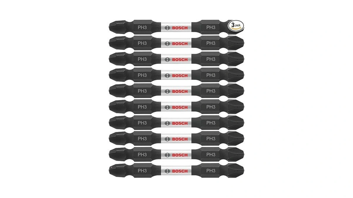 Bosch Itdeph32503 3-pack 2-1/2 In. Phillips #3 Impact Tough Double-ended