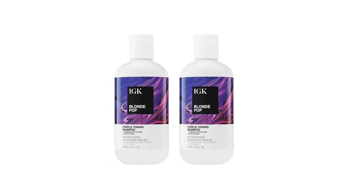 Igk Blonde Pop Shampoo 2-pack – Purple Shampoo For Blonde,