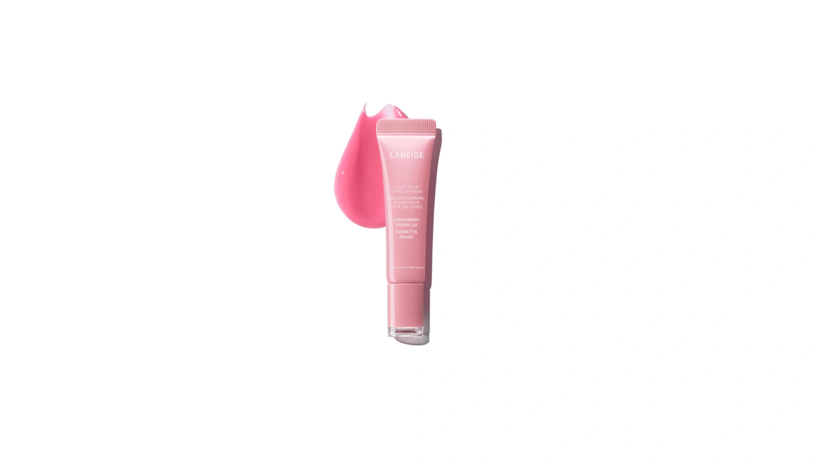Laneige Glaze Craze Tinted Lip Serum, Strawberry Sprinkles: Hydrating Serum