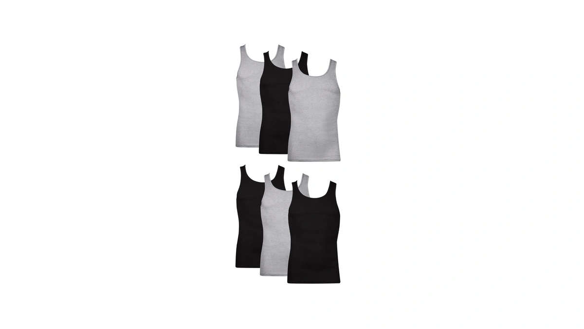 Hanes Men Hanes Men's Cotton Tank Undershirts Pack, Moisture-wicking Ribbed