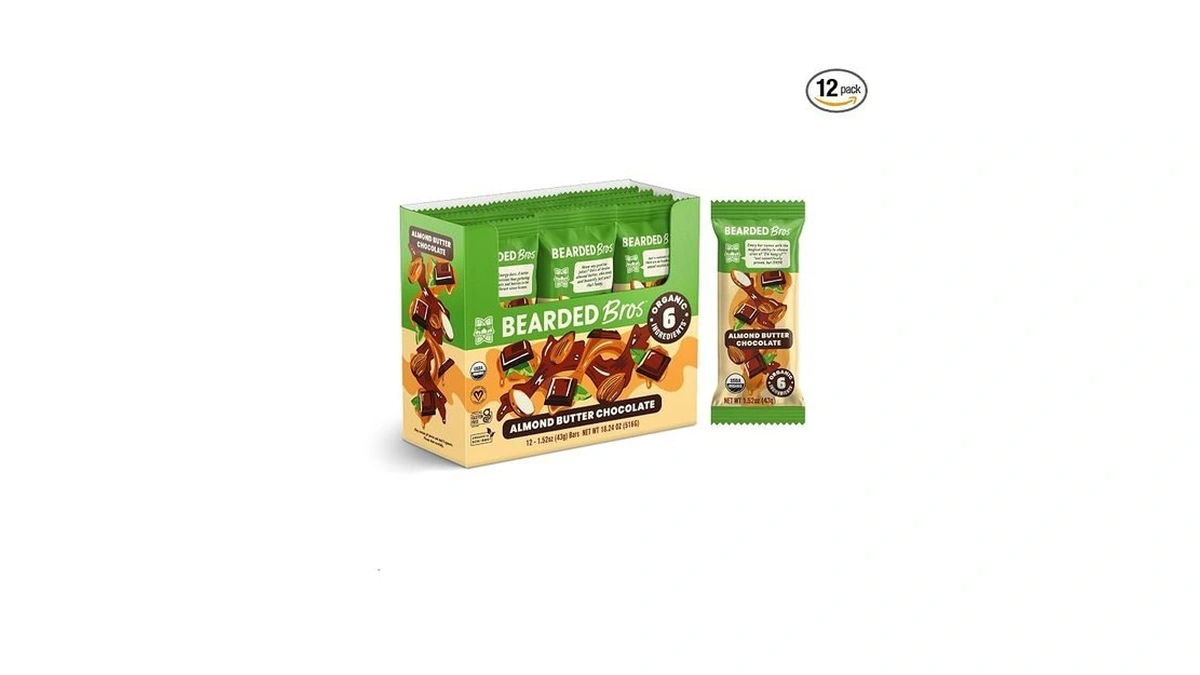 Bearded Brothers Organic Vegan Energy Bars - Gluten & Soy