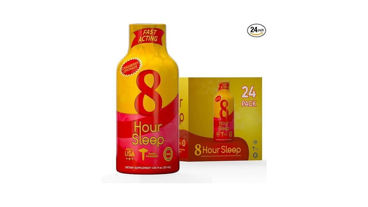 Vitamin Energy 8 Hour Sleep Shot Strawberry Lemonade 24 Pack,