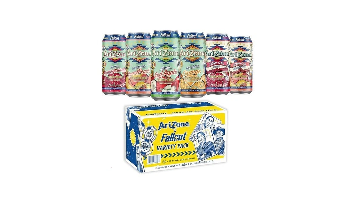 Arizona X Fallout Energy Drink - Green Tea Variety Pack,