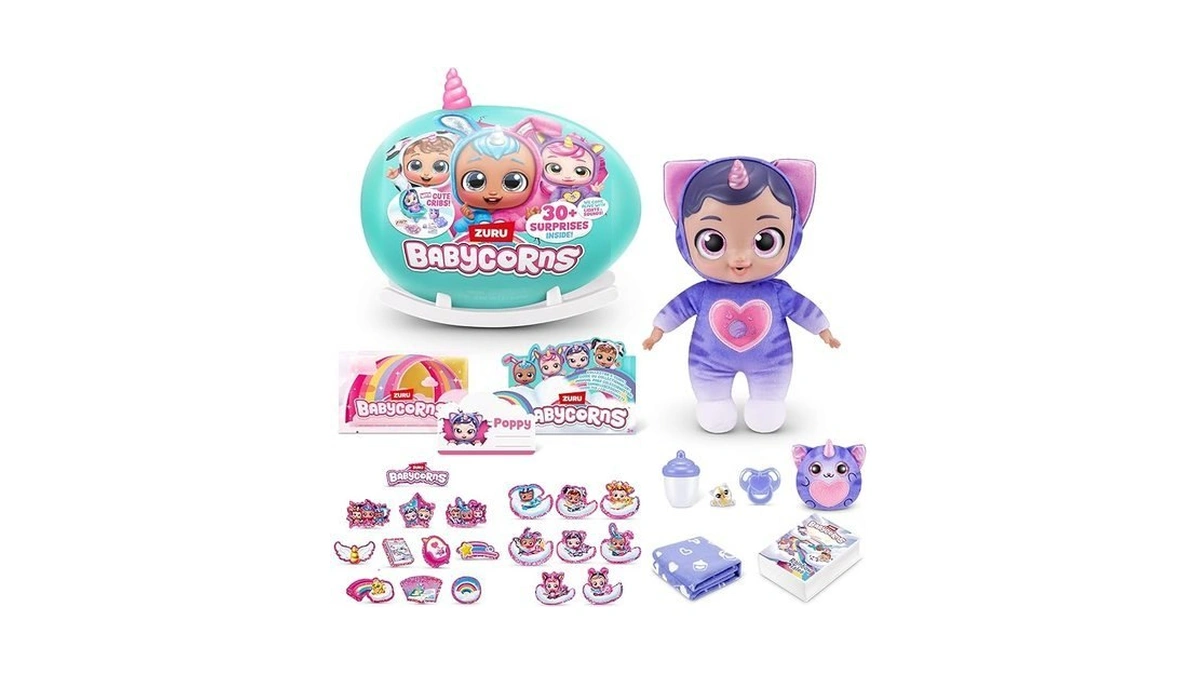 Babycorns Interactive Baby Doll Series 1 Large (kitten) By Zuru
