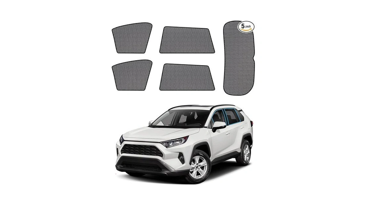 Zatooto Car Window Shades For Toyota Rav4 2019-2024, Breathable Car