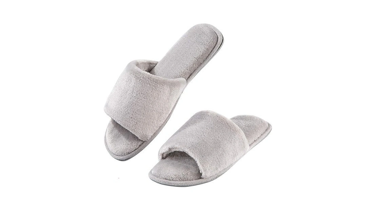 Dl Open-toe-womens-slippers-indoor, Memory Foam House Slippers For Women Slip On,