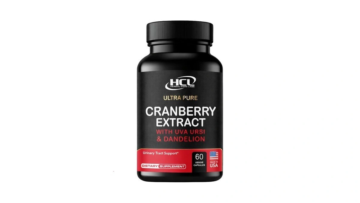 Cranberry Extract Capsules 50:1 Whole Fruit Concentrate, With Dandelion &