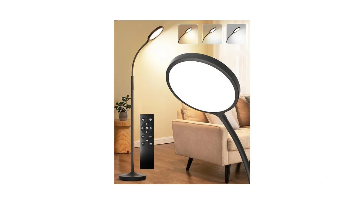Tenmiro Dimmable Floor Lamp,super Bright Modern Led Lamps Custom Color