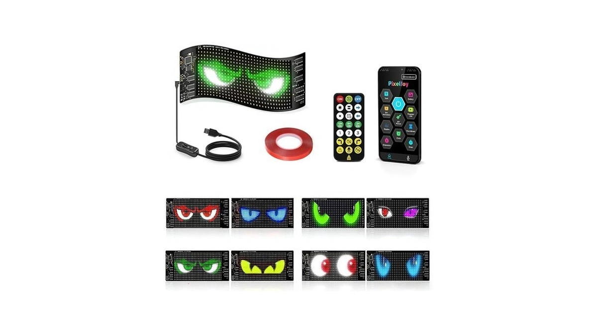 Dalattin Devil Eyes Light For Windshield, 6.81"x2.75" High-brightness Usb Led