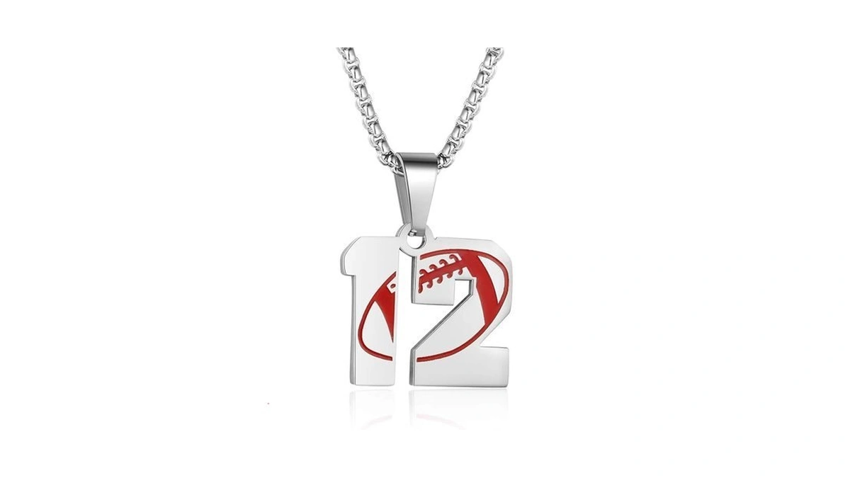 Rehoboth American Football Rugby Athletes Jersey Number 12 Stainless Steel