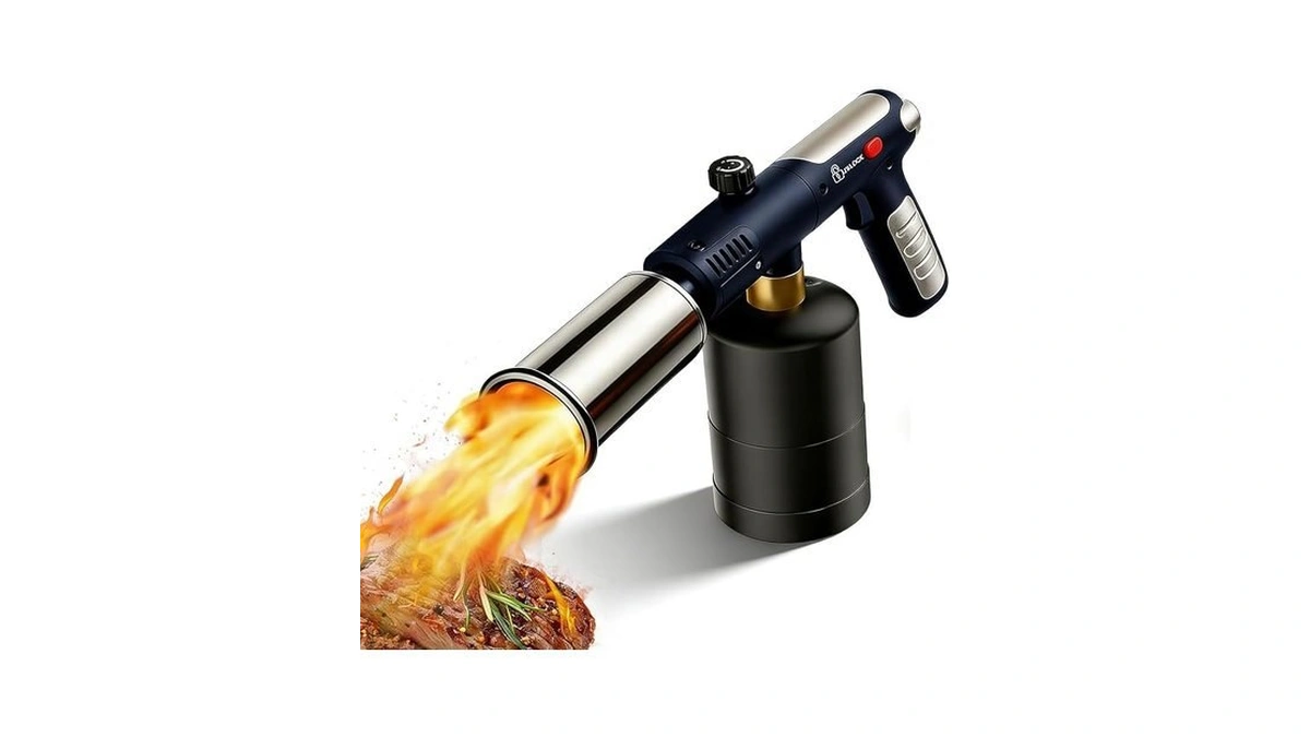 Powerful Propane Torch Gun, One-touch Max Fire, Charcoal Torch Lighter