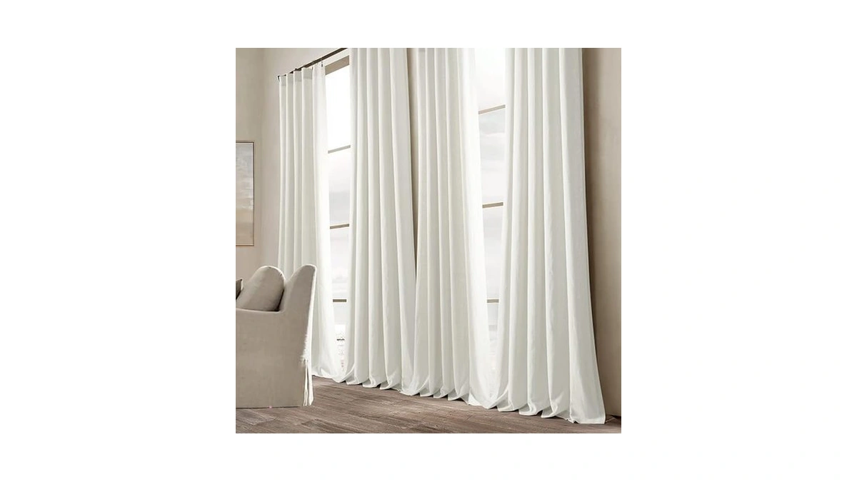 Lush Decor Belgian Flax Linen Blend Window Curtain Panel Single