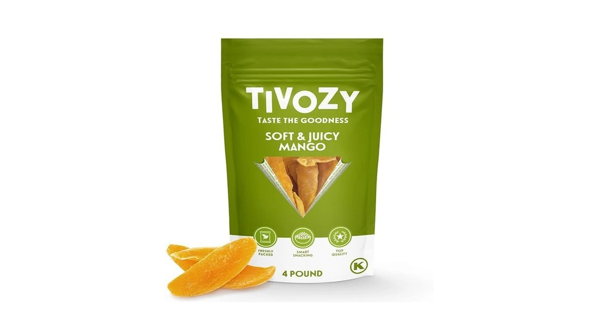 Dried Mango Slices - 4 Pound Bulk Pack, Soft &