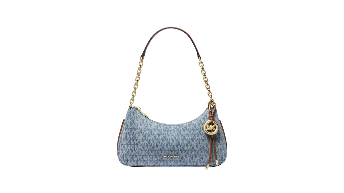 Michael Kors Women's Nolita Medium Chain Pouchette, Gold-tone Hardware/mk Signature