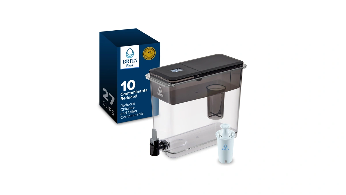 Brita Extra-large 27-cup Water Dispenser With Britaplus Filter, Wqa Nsf/ansi