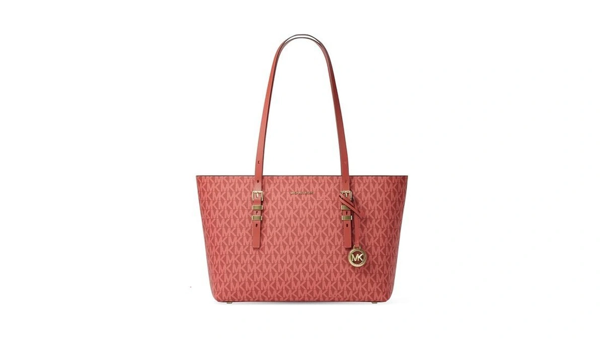 Michael Kors Quinn Medium Tote, Gold-tone Hardware/tonal Mk Signature Coated