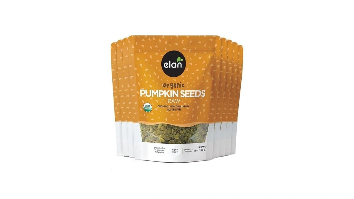Elan Organic Pumpkin Seeds, Unsalted, Unroasted Shelled Kernels, No Shell,