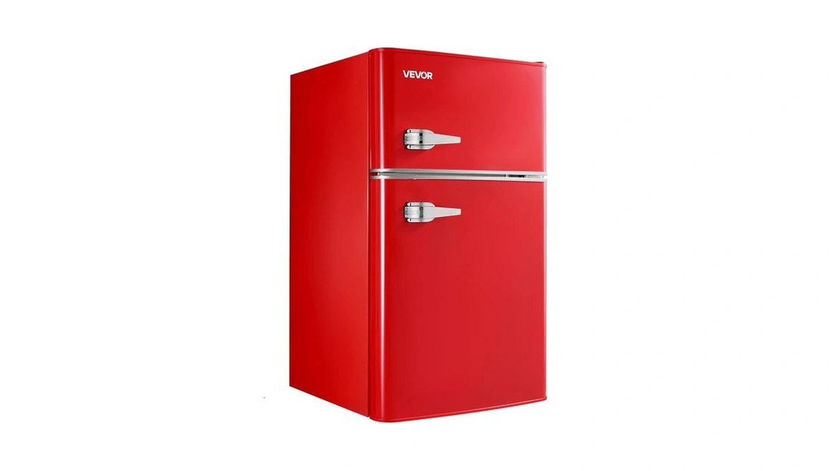 Vevor 3.2 Cu.ft Mini Fridge With Freezer, Dual Zone Compact