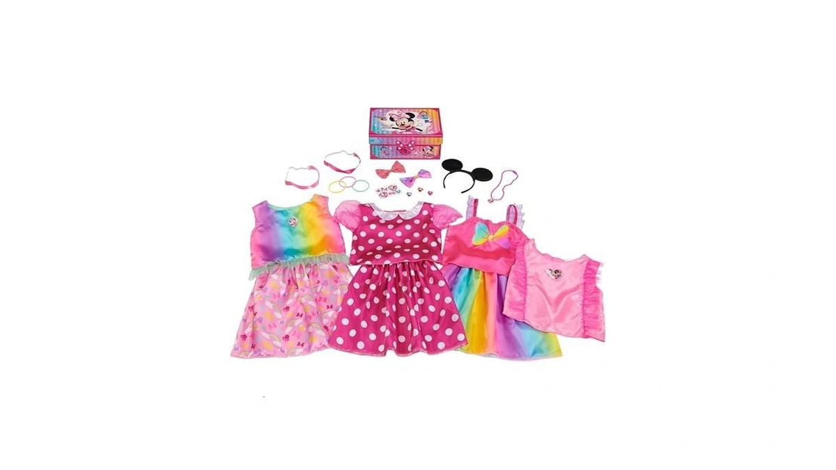 Disney Junior Minnie Mouse Bowdazzling Dress-up And Pretend Play Trunk,