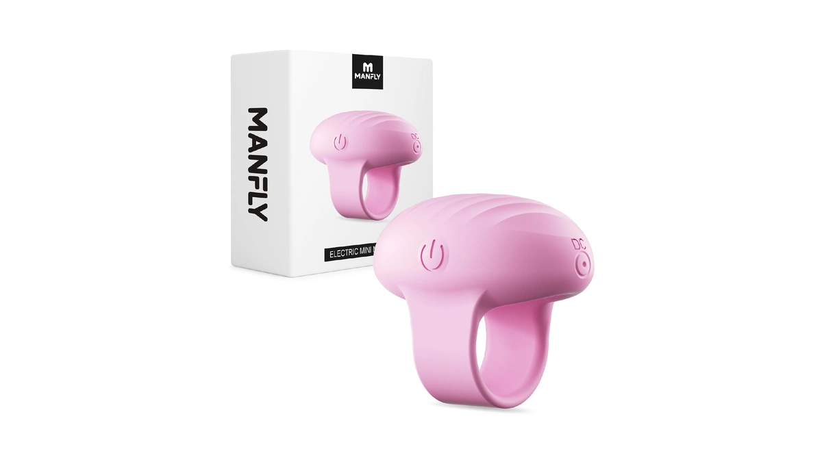 Manfly Mini Finger Massager, Waterproof Rechargeable Portable Powerful Massage Tool,