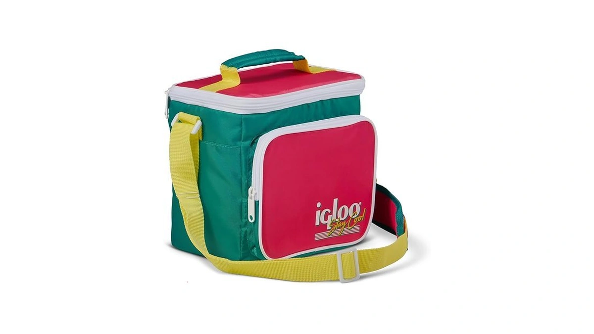 Igloo 90s Retro Collection Square Lunch Box Cooler With Front