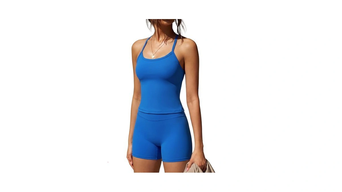 Suuksess Women 2 Piece Workout Sets High Waisted Tummy Control