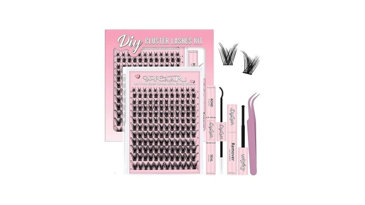 Nycaar Lash Clusters Kit 144pcs Lash Clusters Anime Lash Extension