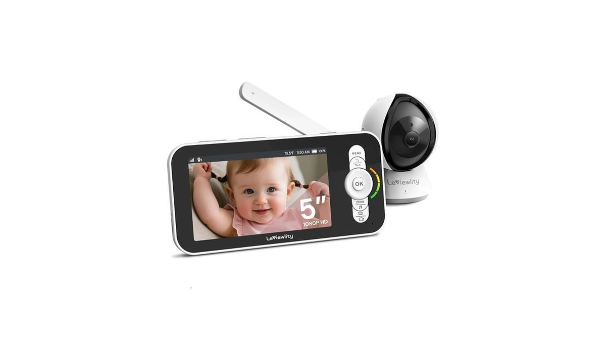 Leivewlity Baby Monitor No Wifi With Camera And Audio, 5"