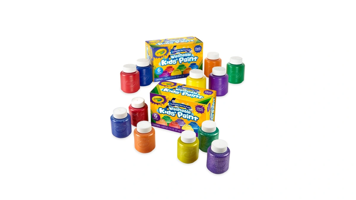 Crayola Washable Kids Paint Set (12ct), School Supplies For Kids,