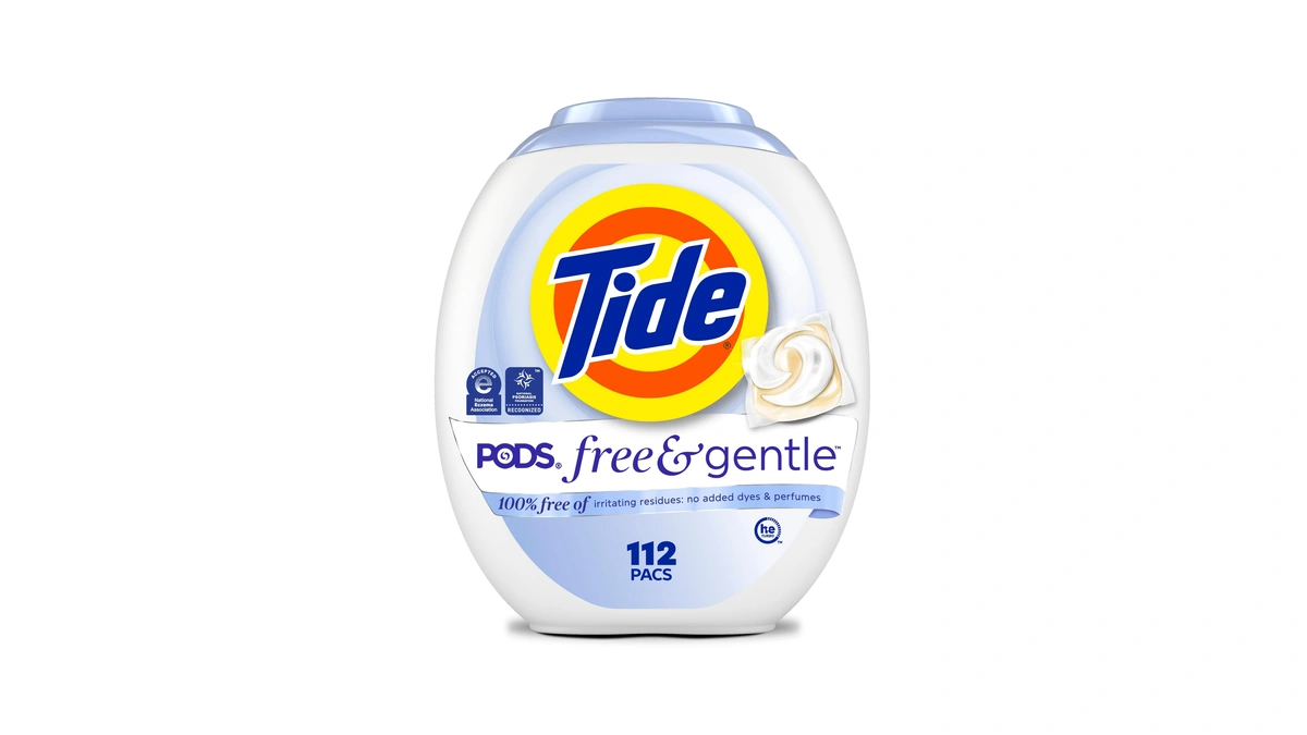 Tide Pods Free & Gentle Laundry Detergent Soap Pacs, 112