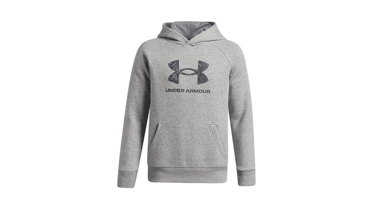Under Armour Boys' Rival Fleece Big Logo Print Fill Hoodie,