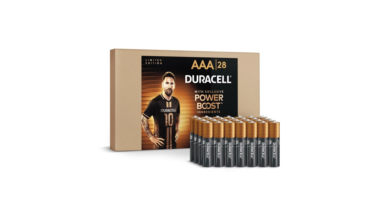 Duracell X Messi Limited Edition Coppertop Aaa Alkaline Batteries With