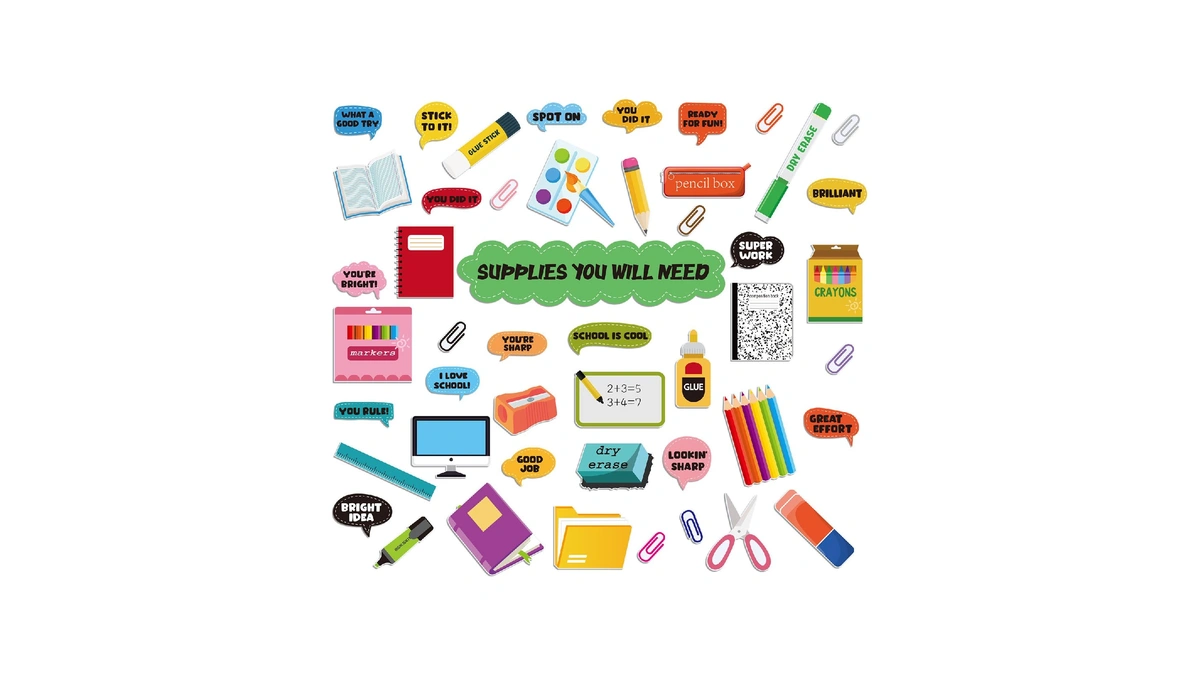 Motimind 48 Pcs Supplies You Will Need Mini Bulletin Board