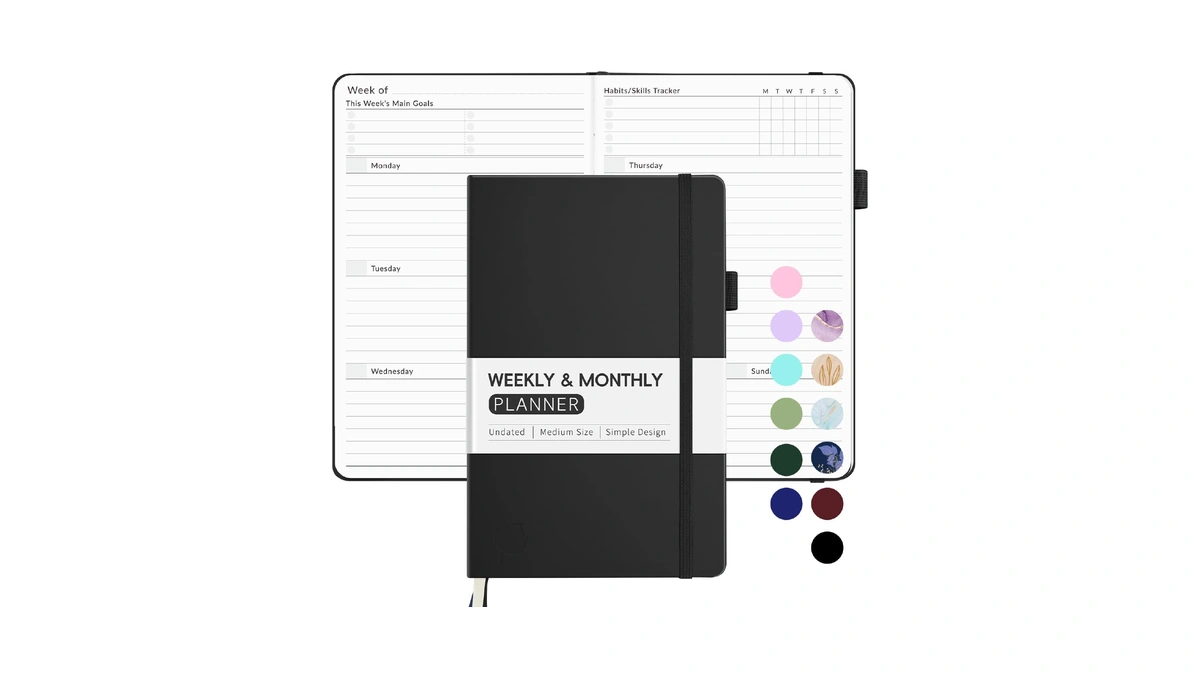 Undated Weekly Planner For 2026, Forvencer Simplified Weekly & Monthly