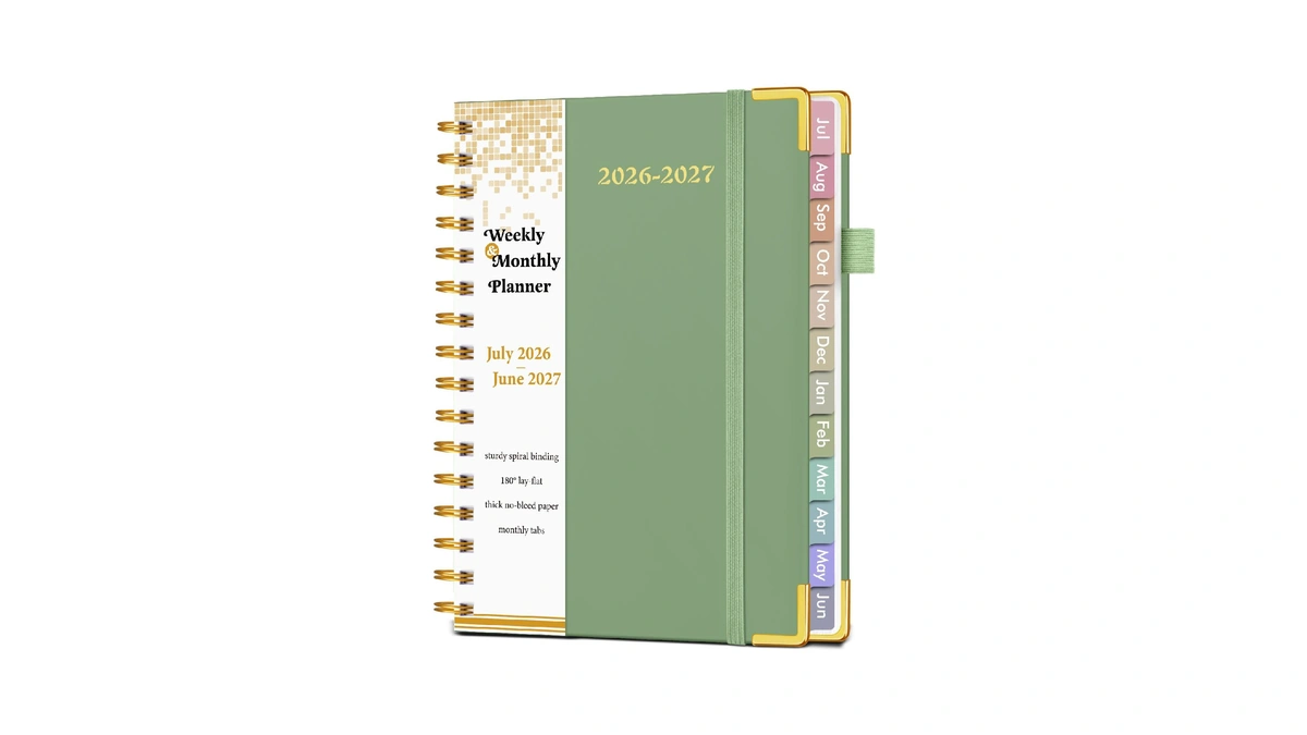 Academic Planner 2026-2027, Hardcover Weekly And Monthly Calendar Planner From