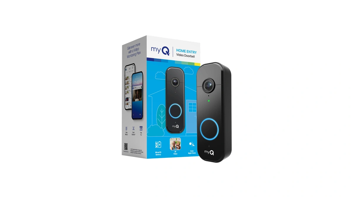 Chamberlain Myq Video Doorbell | 2k Camera, Battery/wired, Color Night