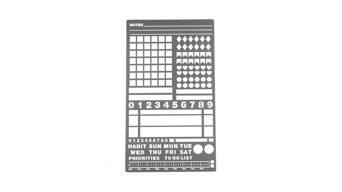 Ucec Planner Stencil, Reusable Metal Stencils For Journaling & Bullet