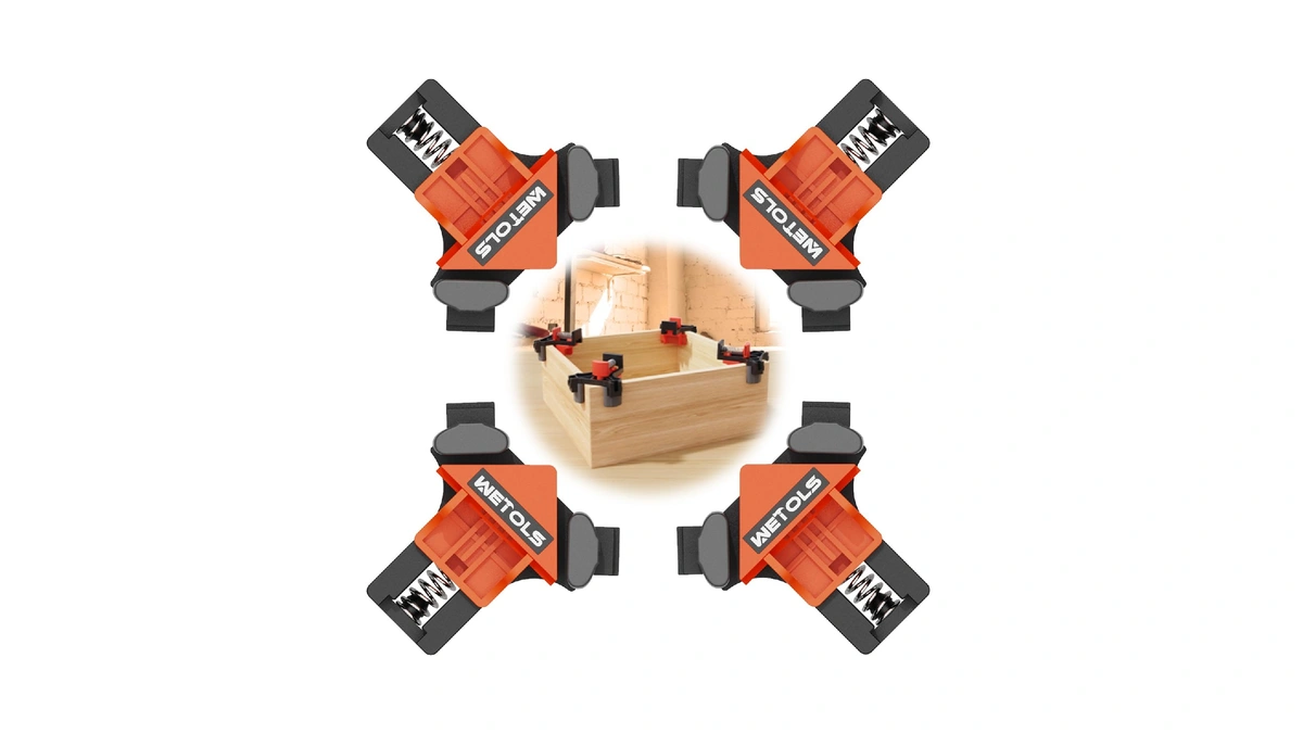 Wetols Corner Clamp For Woodworking, 90 Degree Right Angle Clamp,